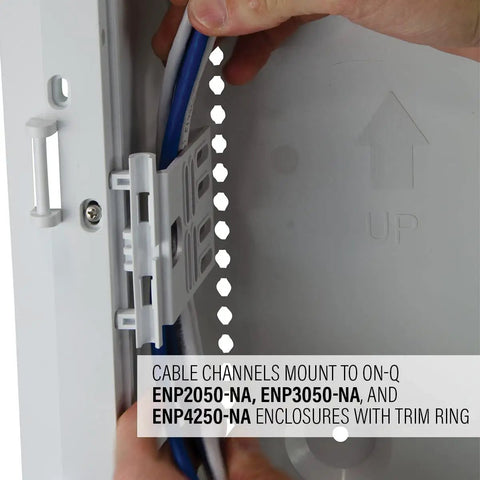 5-Inch Mounting Plate For Enclosures With Cable Management Clips, Customizable Accessory For Media Panels