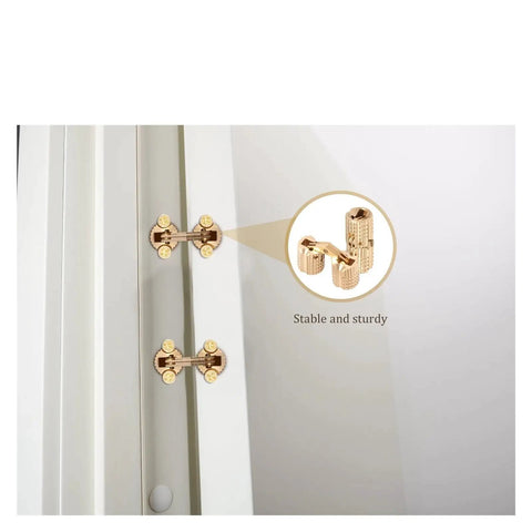 Hidden Brass Barrel Hinges 8Mm For Small Boxes And Jewelry Keepsake Chests 10 Pack 180 Degree Swing Open Cabinet Hardware