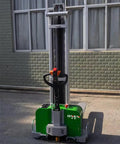 All Electric Dump Forklift Pallet Stacker With Portable Lifting Truck and Fixed Cross Leg Design built tough for heavy loads