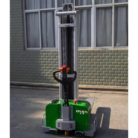 All Electric Dump Forklift Pallet Stacker With Portable Lifting Truck and Fixed Cross Leg Design built tough for heavy loads