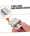Thickened Zinc Alloy Cabinet Hinge With Damping And Positioning Heavy Duty Kitchen Door Hinge For Soft Close And Quiet Cabinets PartyKindom Silver Finish 3 Nm Torque Suitable For Residential Cabinet Replacement And Smooth Closing shown in hand with focus on load-bearing capacity