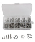 Stainless Steel Fastener Set 320Pcs 2mm to 5mm Metric Assortment With Hex Socket Button Head Screws Nuts Bolts And Washers