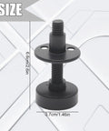 4 Pack Heavy-Duty Furniture Leveling Feet 3/8-16 UNC Thread Adjustable Leg Levelers with measurement details shown