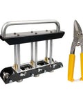 Three-Station Roller Bender for Sheet Metal 0.3-1.0 mm with cutting tool, standing seam roofing tool setup