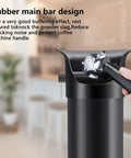 Person using portafilter with Floor Standing Espresso Knock Box For Baristas, Pro Style Commercial Grade Coffee Grounds Receiver
