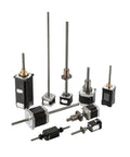 High Octane Heavy Duty Nema 17 And 23 Captive Linear Actuator Stepper Motor Electric Cylinder collection on a white background.