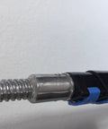 Heavy Duty Metal Replacement Tips Kit For Telescopic Extension Poles With Three Quarters Inch Threaded Tips, Easy Install No Fuss Repairs, Fits Most Poles With Three Quarters Inch Diameter, Compatible With Extend-A-Reach DocaPole Poles, silver aluminum tip installed