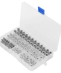 Premium Ymiko Rivet Nut Tool Kit With 100 Aluminum Flat Head Threaded Inserts M4 M5 M6 M8 Rivnut Hardware For Fast And Tough Diy Fixes, plastic organizer box