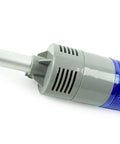 Close-up of blue section on Four-Stack LED Industrial Signal Tower Light With No Sound Andon Lights, 24V DC, 5.3 Inch Pole, Indoor Use