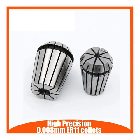 Top Rated High Precision Spring Collets For ER Chuck Holder With Secure Grip And Minimal Runout Perfect CNC Router Milling Lathe Engraving Tool Replacement Gear, stainless steel ER11 collets.