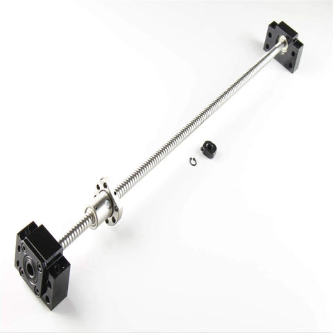 550mm Ballscrew Kit With BK10 BF10 End Supports For CNC Machines RM1204 12mm Diameter 4mm Pitch Ball Screw and Nut Housing