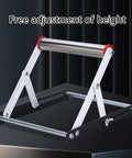 Kickass Foldable Cutting Machine Stand With Balanced Lift System No Sweat Material Handling Portable Steel Workbench Rig For Tight Job Sites Quick Setup Pro Gear with adjustable height feature