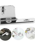 Beefy Heavy Duty Left Refrigerator Door Hinge Replacement For Commercial Coolers And Freezers Stainless Steel 3.89 x 1.96 x 0.78 Inch