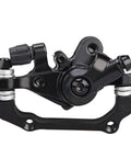 Top Tier Aluminum Alloy Mechanical Disc Brakes For Road Mountain And Folding Bikes side view of black caliper with steel ball drive system