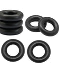 4 Pack Bobbin Winder Rubber Tire O Ring Set For Singer Sewing Machines Replacement Parts Compatible With Models 15-91 66-16 99K 128-3 Includes 1 1/8 In Outer Diameter 9/16 In Inner Diameter And 1/4 In Thick black rubber bobbin winder tires