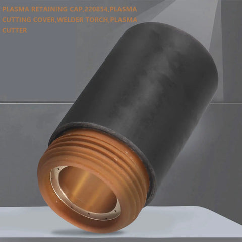 Heavy Duty Plasma Retaining Cap For Welder Torch Max105 Cutting System Copper Telluride Cover angled view