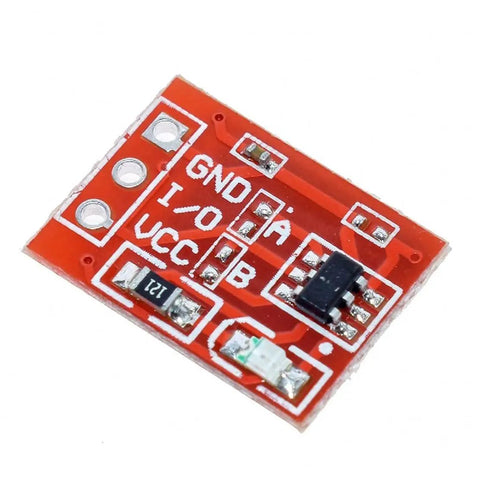 Close-up of 10 Pack Capacitive Touch Switch Module TTP223 Self Lock Sensor DC 2.5V To 5.5V Digital Capacitive Touch Sensor Switch