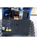 Rear view of Beast RC Tracked Lawn Mower With Wireless Remote Control Rugged Grass Cutter For Slopes And Uneven Ground