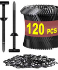 120 Pcs Nylon Cable Tie Buckle Zip Tie Automotive Clips Universal Self Locking Fasteners for Car Fender Engine Cover Mudguard Replacement
