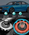 PCV Valve Diaphragm Cover Kit For Audi And VW Models with meet OEM standards icons and installed view showing component detail