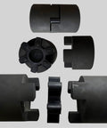 10-piece black urethane curved-jaw coupling inserts for L-Jaw couplings