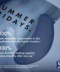 Jet Lag Under Eye Patches Hydrating Hydrogel Eye Masks with Caffeine and Peptides packaging with statistics overlay