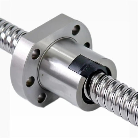 Ball Screw With Ball Nut For CNC Linear Motion, End Machined Any Length 250mm To 2000mm, Ultra Smooth Low Backlash Performance