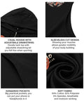 Mens Sleeveless Hoodie With Moisture Wicking Tech Quick Dry Mesh Muscle Shirt Built For Daily Grind And Heavy Workouts showing adjustable drawstring and soft fabric.