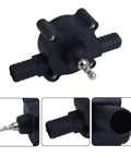 Electric Drill Powered Water Transfer Pump Kit with durable, compact design for fluid transfer, black plastic material, DIY friendly.