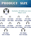 10 Size E Clips Assortment Kit With 400 Pieces External Retaining Rings Circlips 1.5mm To 10mm Black Alloy Steel Sizes Chart