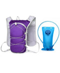 Purple Mens Ultralight Running Vest With Hydration Bladder Pack For Hiking Cycling And Outdoor Training reflective fabric