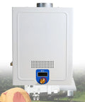 Kick Cold Showers To The Curb Diesel Kerosene Tankless Water Heater Digital Display front view with control knob.