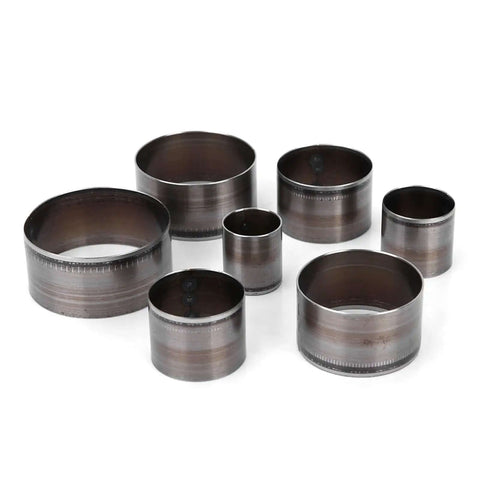 Image of Leather Round Hole Punch Set 7Pc Includes 20mm 25mm 30mm 35mm 40mm 45mm And 50mm Round Cutting Die Punching Kit for Leather Crafting