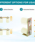 Heavy Duty 4 Pack Sliding Gate Guide Roller Kit With L Brackets Universal Adjustable Gate Roller Hardware for vertical and horizontal use