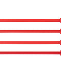 Four red wrench organizers from the Three Eighth Inch Drive Crowfoot Wrench Organizer Key In Red Portable Durable Polypropylene Case