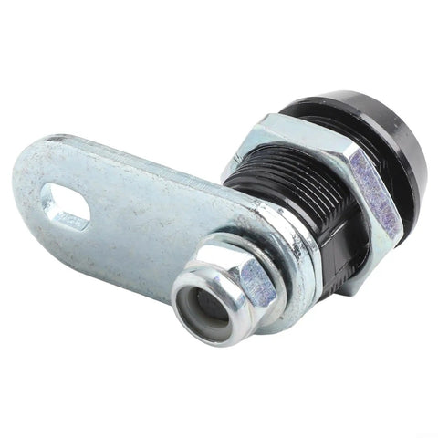 Side view of Tubular Cam Lock 17mm Zinc Alloy For Cabinets Drawers Mailboxes Toolboxes And Lockers With 2 Keys Included