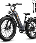 1800W Peak Fat Tire Electric Bike For Adults With 26x4 Inch Tires, 864Wh Removable Battery, 80 Mile Range, sturdy frame design