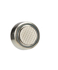 Six Pack Lr44 Alkaline Button Coin Cell Batteries 1 5 Volt, close-up view of a single silver battery, designed for long-lasting power.