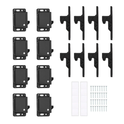 Universal RV Push To Close Cabinet Latches With 5 Lb Pull Force For Motorhome Boat Trailer And Home Use Easy Install Secure