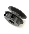 Single Groove V Belt Pulley 2.05 Inch Diameter With Five Eighth Inch Bore Cast Iron For A Belt Section 3L 4L AX V Belt Drives Heavy Duty Durable