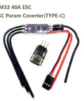 Ultra Compact 40A 2-4S Brushless ESC For RC Cars Planes And Crawlers With 5V 2A BEC, 25V 470uF Capacitor, And ESC Parameter Converter