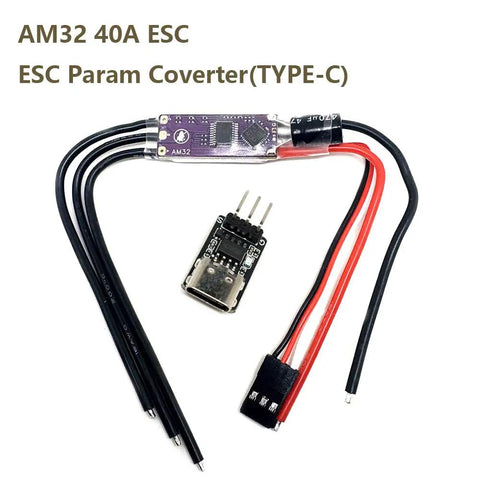 Ultra Compact 40A 2-4S Brushless ESC For RC Cars Planes And Crawlers With 5V 2A BEC, 25V 470uF Capacitor, And ESC Parameter Converter
