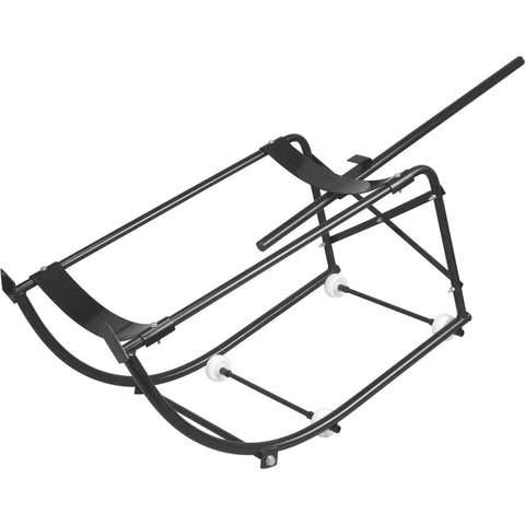 Heavy Duty Steel Drum Cradle For 55 Gallon Tanks Rock Solid 600 Pound Workhorse Cart With Smooth Glider Wheels For Garage Shop Hauling And Stress Free Moving