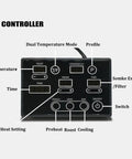Controller panel for Automatic Electric Air Coffee Bean Roaster With Three Roasting Programs and Nine Professional Baking Curves.