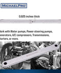 Extension Wrench Built Tough With 13.4 Inch Length And 3/8 Inch Square Drive visible with automotive engines