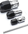 Super Handy 42 Piece Metric Ratcheting Tap And Die Set with reversible handles and twist lock guide, three metal hex adapters