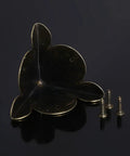 Solid Antique Bronze Corner Protectors, 12 Piece Heavy Duty Furniture Edge Guards showing corner protector with screws.
