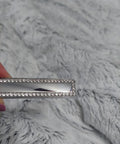 Close-up of zinc alloy crystal cabinet pull handle with 1-inch screws, part of Crystal Cabinet Pulls 4 Pack, showing crystal detailing.