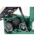 Close-up of motorized upper blade guide of 19-Inch 5 HP Ultimate Bandsaw For Heavy Duty Production Work With Large Cutting Capacity