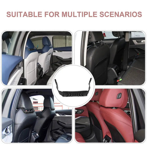 Top Shelf Black Nylon Backseat Grab Handles 4 Pack Universal Car Interior Safety Grips For Daily Drivers Keep Ya Locked In With Hella Secure Grip During Quick Turns And Cruises